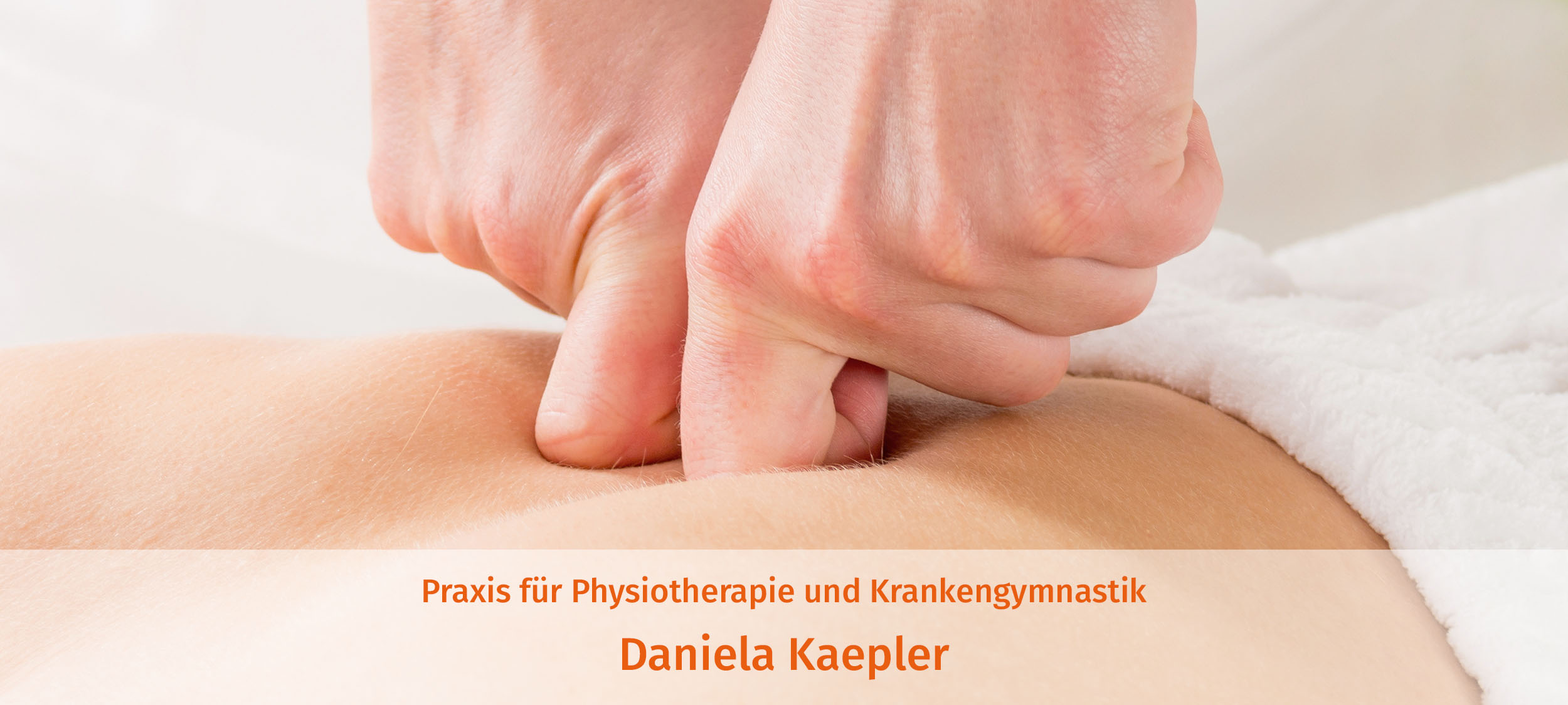 Praxis für Physiotherapie und Krankengymnastik Daniela Kaepler | Header 1